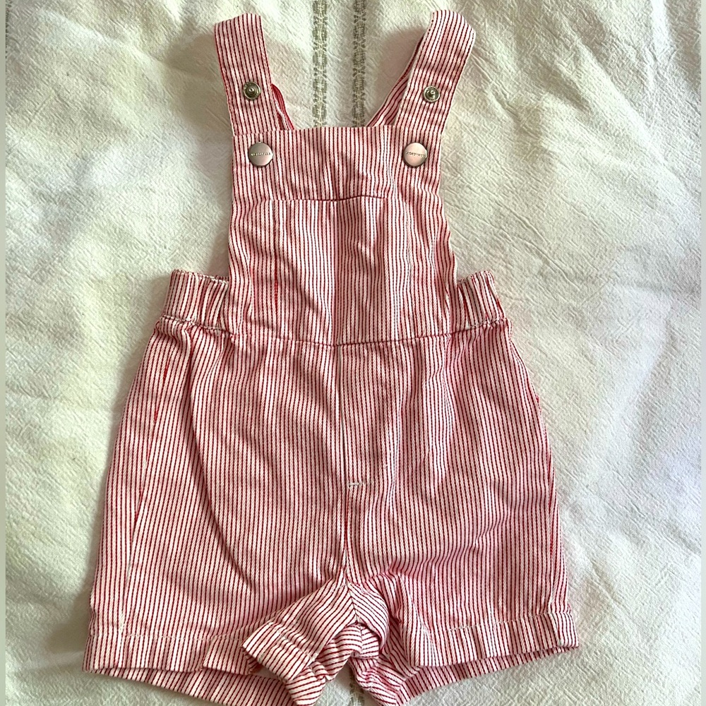 Jacadi baby shorts overalls